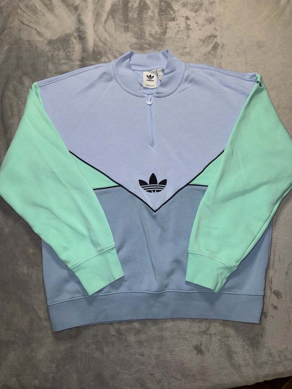 Adidas Originals Adicolor Next Colorblock Half-Zip Sweatshirt